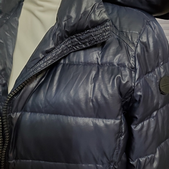 Andrew Marc large puffer coat. Large. Navy blue - Picture 2 of 9